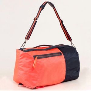 Lululemon DO IT UP Duffel Bag - Light Flare / Inkwell - Convertible Gym Bag